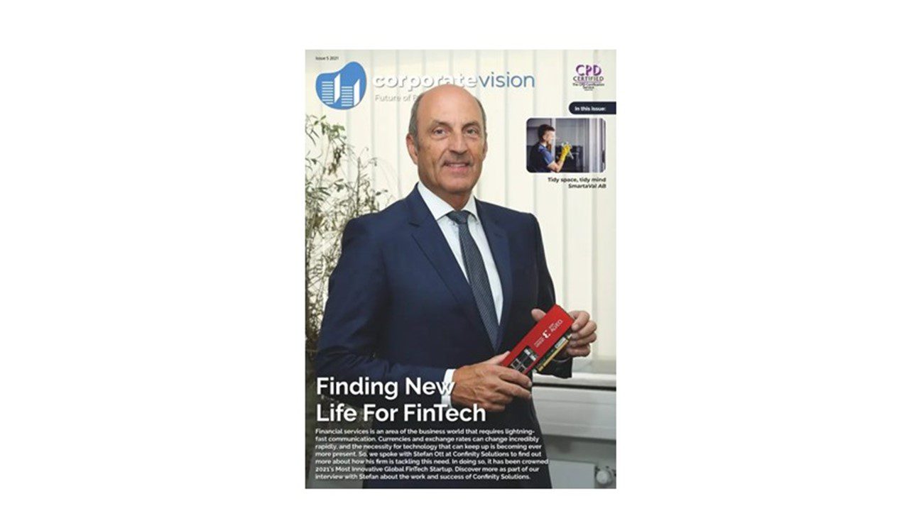 Tech professional in a magazine cover